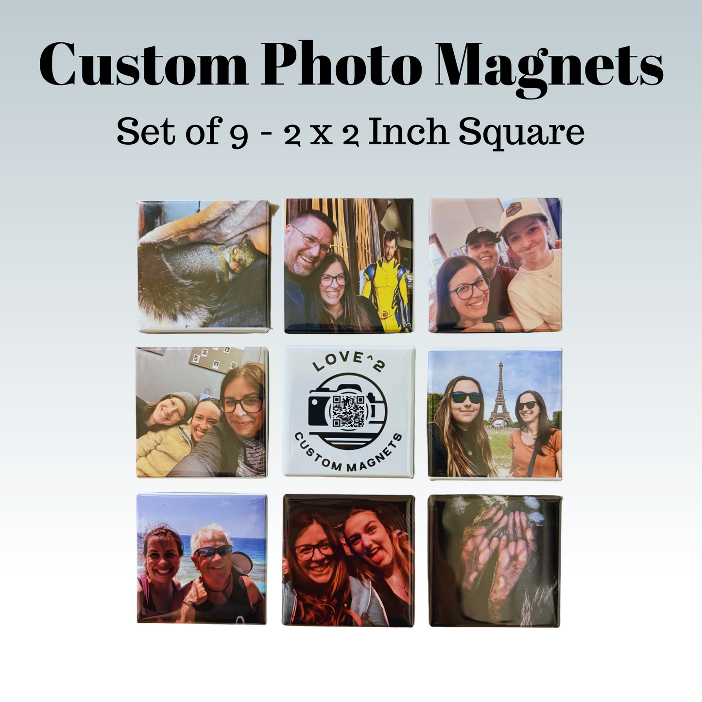 Set of 9 Custom Magnets