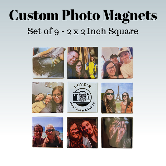 Set of 9 Custom Magnets